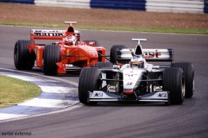 Mika Häkkinen (McLaren) and Michael Schumacher (Ferrari)