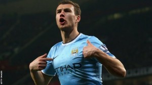 manchester united manchester city edin dzeko