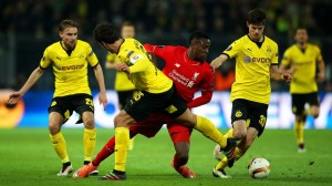 "Borussia Dortmund v Liverpool - UEFA Europa League Quarter Final: First Leg"